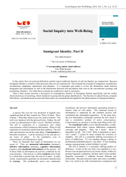Social Inquiry into Well