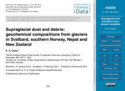 Supraglacial dust and debris