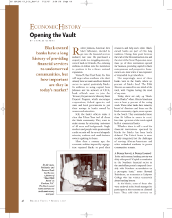 Opening the Vault: Black-owned Banks Have a Long History of