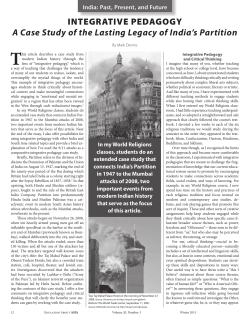 A Case Study of the Lasting Legacy of India`s Partition