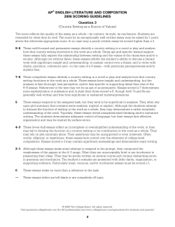 Sample Responses Q3 - AP Central