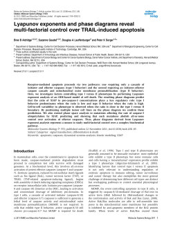 Lyapunov exponents and phase diagrams reveal multi‐factorial