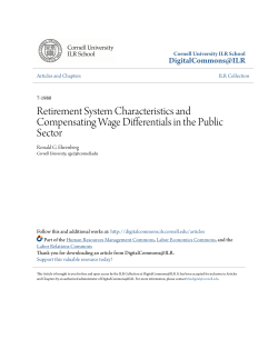 Retirement System Characteristics and Compensating Wage