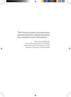 Constitution to Lisbon Treaty