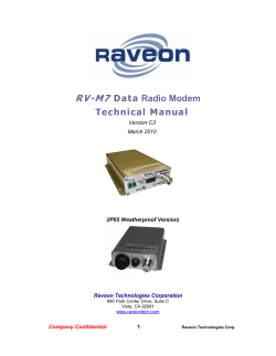 Raveon RV-M7 Technical Manual