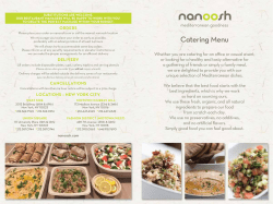 Catering Menu