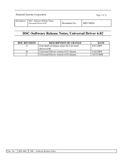 Universal Driver 6.02 Release Notes