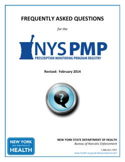 (PMP) Registry Frequently Asked Questions