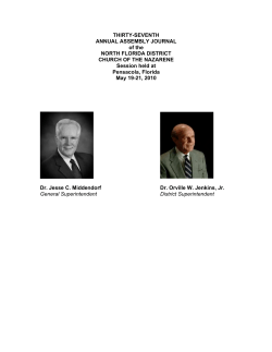 North Florida District Journal 2010