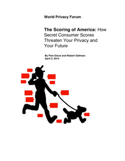 The Scoring of America: How Secret Consumer Scores Threaten Your