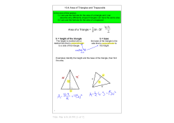 10.4 Area of Triangles and Trapezoids