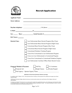 Basic Recruit Application - Tallahassee Community College