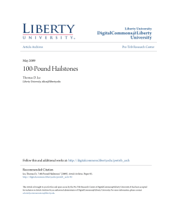 100-Pound Hailstones - Digital Commons @ Liberty University