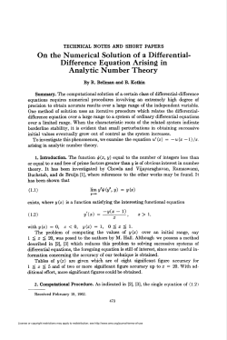 Analytic Number Theory
