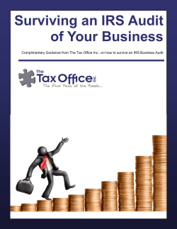 Surviving an IRS Audit of Your Business