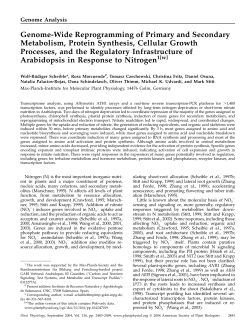Genome-Wide Reprogramming of Primary and Secondary