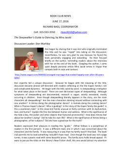 BOOK CLUB NEWS JUNE 17, 2016 RICHARD BASS