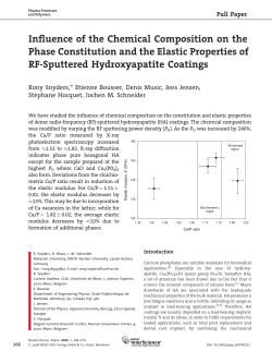 Influence of the Chemical Composition on the Phase Constitution