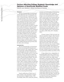 JOTS v36n2 - Factors Affecting College Students` Knowledge and