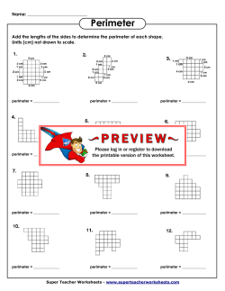 Perimeter Squares - Super Teacher Worksheets