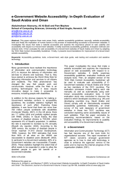 e-Government Website Accessibility: In
