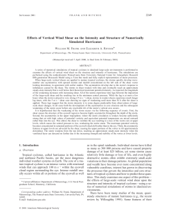 Effects of Vertical Wind Shear on the Intensity and Structure of