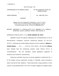 ruled - Pennsylvania Courts
