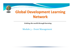 Module 3 &ndash;Event Management
