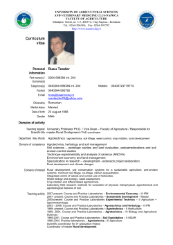 Curriculum vitae