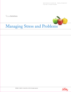 Managing Stress and Problems - National Council for Behavioral