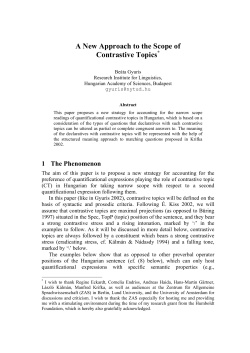 A New Approach to the Scope of Contrastive Topics