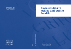 Case studies in ethics and public health