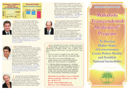 Maharishi Transcendental Meditation&reg; Program