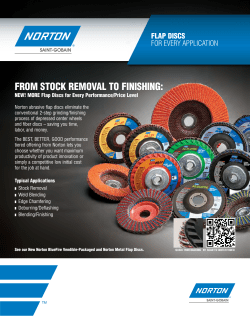 FRoM SToCK REMoVAL To FINISHING: