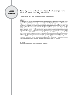 Reliability of two evaluation methods of active range