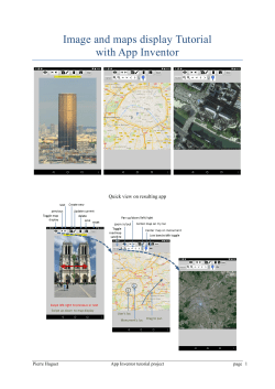 Image and maps display Tutorial with App Inventor