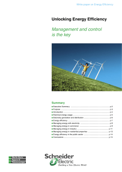 Unlocking Energy Efficiency - White Paper