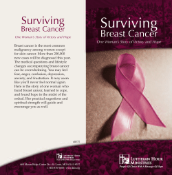 Surviving Breast Cancer - First Lutheran Church LCMS