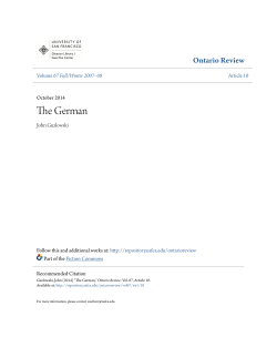 The German - USF Scholarship Repository