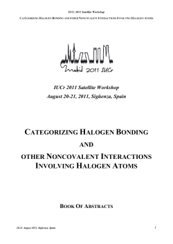 categorizing halogen bonding and other noncovalent interactions