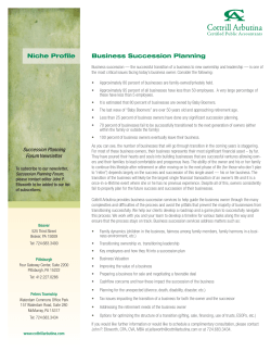 Profile-Business Succession Planning.indd