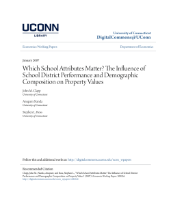 Which School Attributes Matter? The Influence of School District