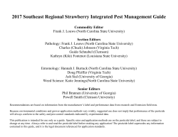 2017 Southeast Regional Strawberry Integrated
