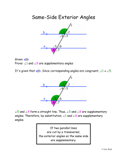 Same-Side Exterior Angles