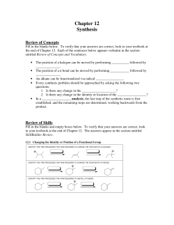 Chapter 12 - ChemConnections