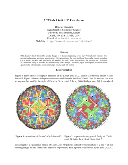 A &ldquo;Circle Limit III&rdquo; Calculation