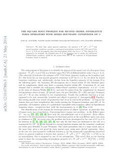 arXiv:1210.0780v3 [math.CA] 21 May 2014