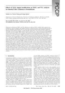Effects of Al2O3 support modifications on MoOx and VOx catalysts