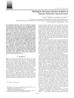 Rheological, Structural, and Stress Evolution of Aqueous Al2O3