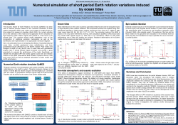 Numerical simulation of short period Earth rotation